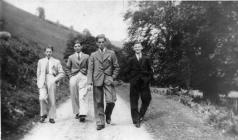 Jack Jones, Harry, Joe Evans, George walking in...