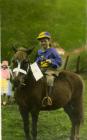 Llangollen. Girl in a horse