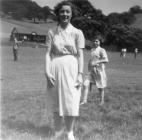 Llangollen. Sheila Jones in a field