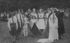 Llangollen. Crowning of the Agricultural Queen