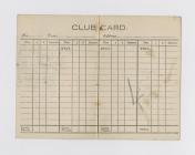 Boot and Shoe Club, middle of contributions Card