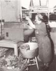 Preparing school dinner 1954