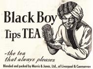 Black Boy Tips Tea advertisement
