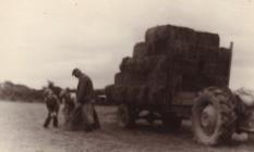 The last load of bales from the hayfield