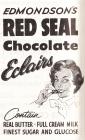 Edmonson's Chocolate Eclairs advertisement