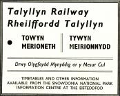 Talyllyn Railway advertisement