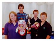 Members of Bryngwyn Y.F.C. - winners of the HTV...