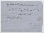 Receipt from George Swain, Wapping Foundry,...