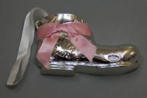 Metallic shoe lucky charm