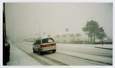 Snow in Penparcau, Aberystwyth 2004