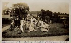 Sheep shearing at Penstacan farm, Cilycwm 1927