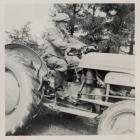 Ferguson tractor at Dolwerdd farm, Talley c.1956