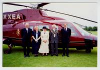 Royal Helicopter in Aberystwyth 2001