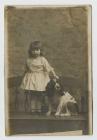 Girl and her dog 1925