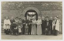 E.P. Jones and Betha Hughes' Wedding 1949