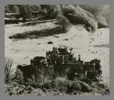 Photograph of Hafod ruins from above