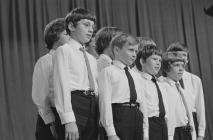 Group of boys competing, National Eisteddfod of...