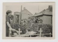 Queue at the post office, Cemmaes Road