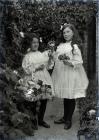 Irene and Evelyn Lloyd in their garden