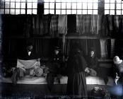 A stall at Carmarthen Market.  C. 1900