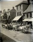 A circus parade at Carmarthen    1904