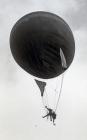 A hot air balloon above Carmarthen   c. 1900