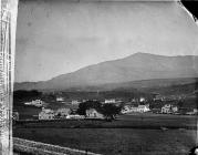 view of Dolwyddelan from from Penbryn Rock