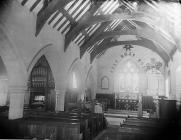 Interior of the church, Llanfair Dyffryn Clwyd (?)