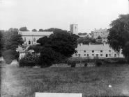 view of the church, Henllan (Dinb) from Cae...