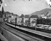 bridge and railway, Llangollen