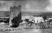 copy of a photograph of Newport (Penf) church...