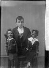 Ventriloquist and his dolls