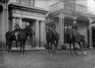 Three women on horseback