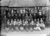 Pupils, Llanybydder school (1891)