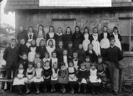 Pupils of the British school, Llanbryn-mair