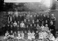 Pupils, Llanegryn school (1890)