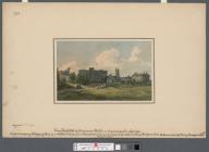 View of Cardiff Castle, the church and part of...