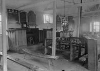 Interior of Maesyronnen chapel, Glasbury