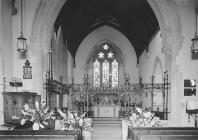 Interior of St. Mary's church, Builth Wells