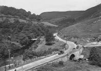 View of the Rhayader area near Manteg bridge