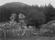 Archaeological ruins at Abbeycwmhir