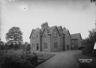 Clungunford rectory showing church tower