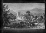 Old Radnor church in 1828