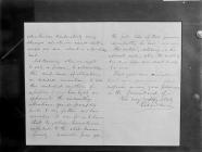 Letter from Richard Owen to Davies Thomas, 14...