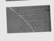 Parish notes signed by Robert Owen, etc., 29...