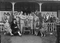 Group of women golfers outside Llandrindod...