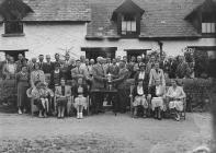 Presentation of a trophy to a member of Builth...