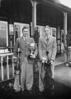 Two men outside Llandrindod Wells Golf Club...