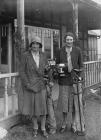 Two ladies in front of the Llandrindod Wells...
