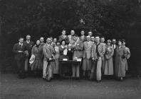 Presentation of golfing trophies